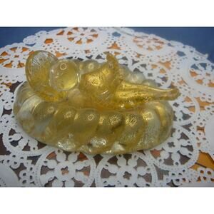 Murano Blown Glass Nativity Baby Jesus in the Manger